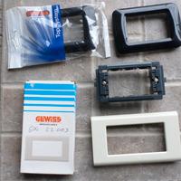 Gewiss System: Supporti 3p.+ Placche 3-4 posti