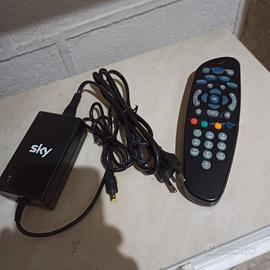 telecomando e alimentatore decoder sky originale 