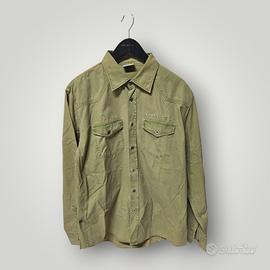 Camicia in denim North Sails verde oliva Tg L