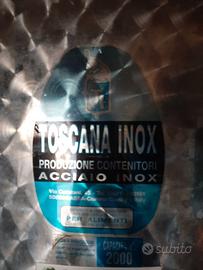 Contenitore acciaio inox 2000 Litri per alimenti