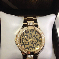 Guess donna in acciaio laminato oro con cristalli