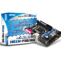 MSI H61M-P32/W8 mobo mini bundle cpu