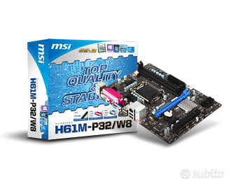 MSI H61M-P32/W8 mobo mini bundle cpu