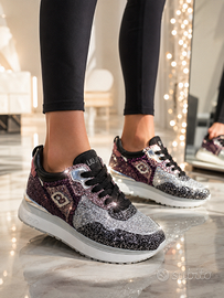 SNEAKERS DONNA LIU JO MAXI WONDER 01 FULL GLITTER
