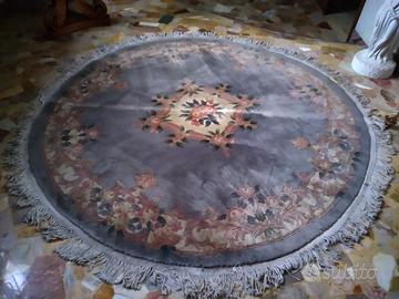 Tappeto Orientale rotondo diam. 230 Azzurro/Beige