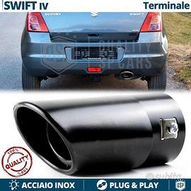 TERMINALE di Scarico per SUZUKI SWIFT 4 OVALE Nero