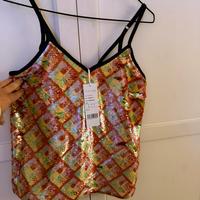 Top paillettes anonyme
