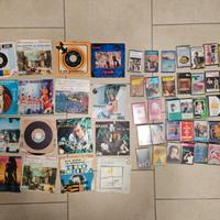 dischi 45 giri e musicassette anni 70/80