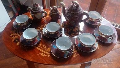 Servizio da Tè Giapponese Vintage Satsuma