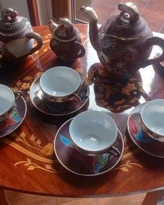 Servizio da Tè Giapponese Vintage Satsuma