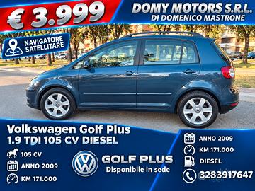 Golf Plus 1.9 105cv diesel anno 09 navigatore