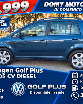 Golf Plus 1.9 105cv diesel anno 09 navigatore