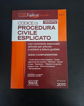codice di procedura civile  esplicato 2015