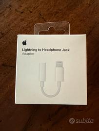 Adattatore Lightning - jack cuffie (aux) 3,5mm