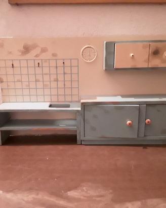 gioco anni 60 parete cucina