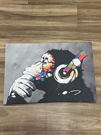 Stampa su tela quadro Bansky