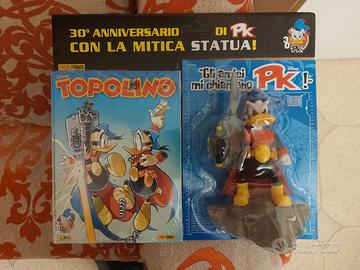Topolino 3668 e statua PK