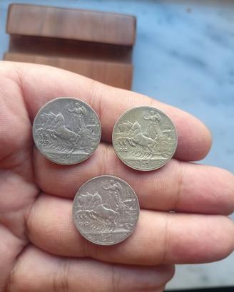 Argento Serie Monete Quadriga Regno d'Italia 