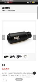 Scarico Ixil Race Xtrem Black KTM Duke