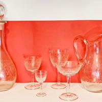 Servizio Bicchieri Cristallo Inciso 26 pezzi