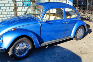 Maggiolino del 70 colore blu gemini metallic