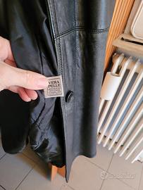 giacca uomo in pelle nera