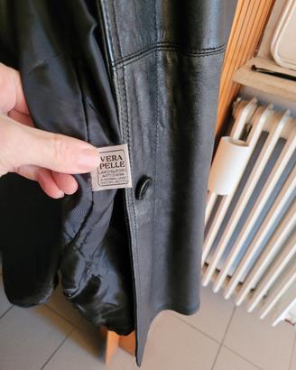 giacca uomo in pelle nera