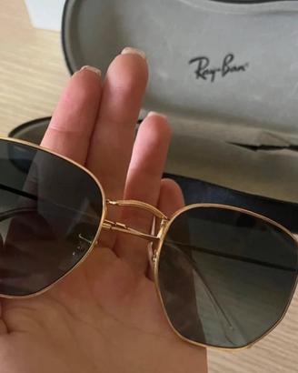 occhiali da sole Ray-Ban Hexagonal oro 54 mm