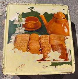Scatola di latta vintage biscotti Lazzaroni '70