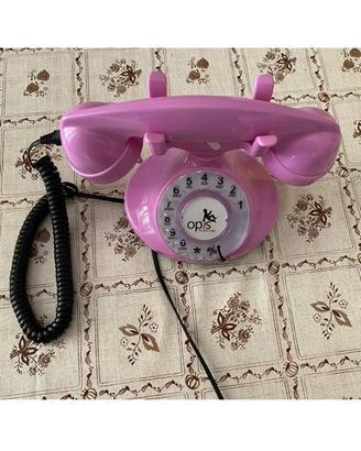 Telefono fisso colore rosa
