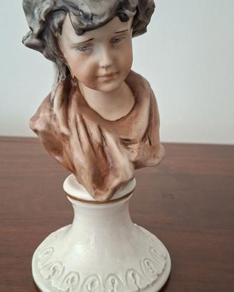 Busto Fanciullo in Porcellana Capodimonte Numerato