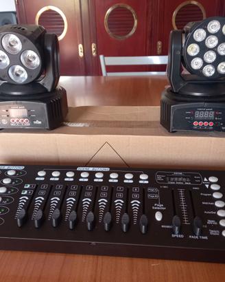 2 TESTE MOBILI + CONTROLLER DMX.
