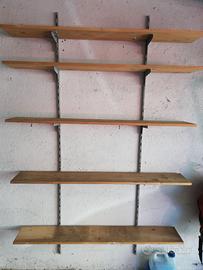 mensole in legno grezzo