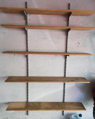 mensole in legno grezzo