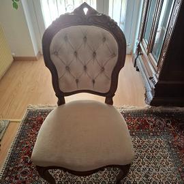6 sedie da arredamento vintage per salottii 