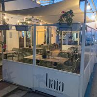 PEDANA /VERANDA PROFESSIONALE  CON VETRI  E VELA