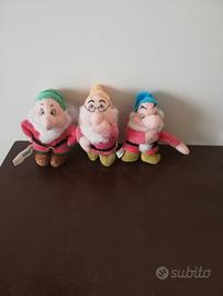 Peluche Disney 7 nani brontolo dotto eolo 13 cm