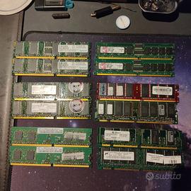 Lotto moduli ram per PC vintage
