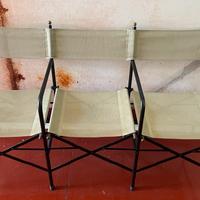 Sedia pieghevole in metallo