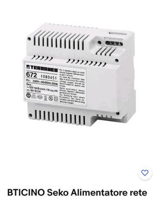 Alimentatore/ trasformatore bticino terraneo 672