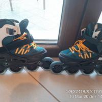 OXELO Roller fitness bambino FIT 5 racing blu