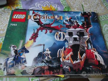 Lego 7093 SOLO istruzioni castle usate kg skeleton
