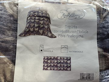 Trapunta fantasia cuori per letto singolo