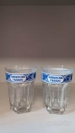 Coppia bicchieri vintage Amarena Fabbri