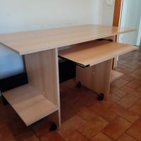 Scrivania made in italy laminata color olmo