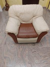 Poltrona in pelle 