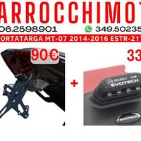 Portatarga Evotech Yamaha MT-07 2014-2016