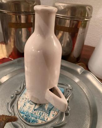 Antico beverino da gabbietta per uccelli