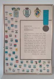 WW2 Quadretto Bologna Resistenza no elmetto