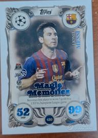 card match attax Lionel Messi magic memories